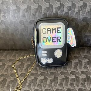 Novelty Retro Console Crossbody Bag - Black Atari Nintendo PlayStation gamers